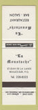 Matchbook Cover - La Moustache Beauce Sud QC