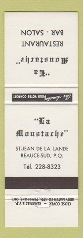 Matchbook Cover - La Moustache Beauce Sud QC