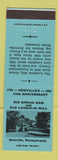 Matchbook Cover - Big Spring Dam Old Laughlin Mill Newville PA 175th