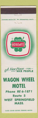 Matchbook Cover - Wagon Wheel Motel West Springfield MA