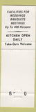 Matchbook Cover - West Mifflin Boro Volunteer Fire Department PA