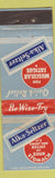 Matchbook Cover - Alka Seltzer Antacid WEAR