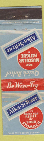 Matchbook Cover - Alka Seltzer Antacid WEAR