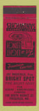 Matchbook Cover - Bright Spot Restaurant Frederick MD