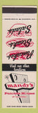 Matchbook Cover - Mandy's Pancake Houses CA California CHAIN