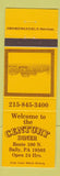 Matchbook Cover - Century Diner Bally PA
