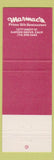 Matchbook Cover - Mamac's Garden Grove CA