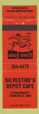 Matchbook Cover - Silvestro's Depot Cafe Painesville OH Italian