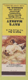 Matchbook Cover - Ray's Market Ringgold GA low phone WWII Vet