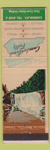 Matchbook Cover - Cumberland Falls State Park Corbin KY