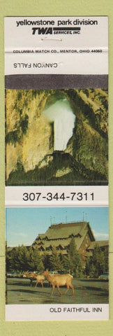 Matchbook Cover - Yellowstone Park Company