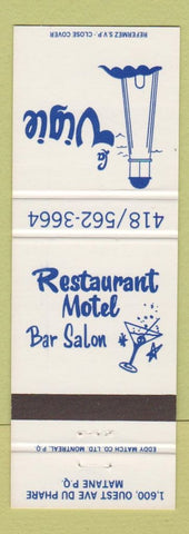 Matchbook Cover - La Vigie Restaurant Motel Matane QC