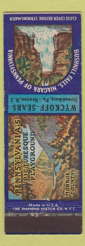 Matchbook Cover - Wyckoff Sears Stroudsburg PA Newton NJ Bushkill Falls
