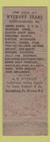 Matchbook Cover - Wyckoff Sears Stroudsburg PA Newton NJ Bushkill Falls