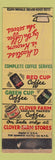 Matchbook Cover - Clover Farms Coffee
