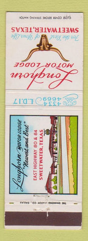 Matchbook Cover - Longhorn Motor Lodge Sweetwater TX
