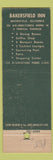 Matchbook Cover - Bakersfield Inn CA