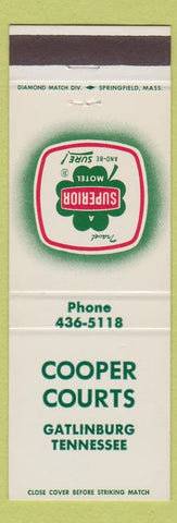 Matchbook Cover - Cooper Courts Gatlinburg TN