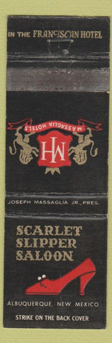 Matchbook Cover - Scarlet Slipper Saloon Albuquerque NM WEAR