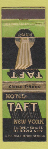 Matchbook Cover - Hotel Taft New York City deco
