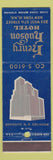 Matchbook Cover - Henry Hudson Hotel New York City