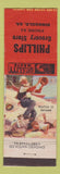 Matchbook Cover - Phillips Grocery Store Ringgold GA low phone #