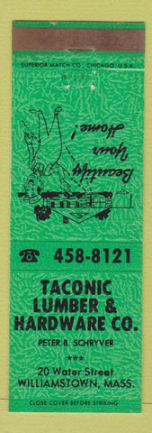 Matchbook Cover - Taconic Lumber Hardware Williamstown MA