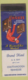 Matchbook Cover - Grand Hotel Chattanooga TN bellhop