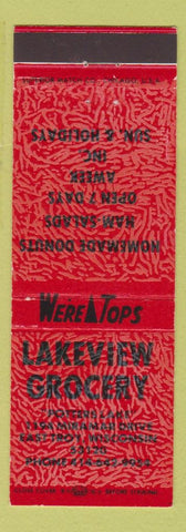 Matchbook Cover - Lakeview Grocery East Troy WI