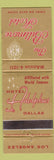 Matchbook Cover - Biltmore Hotel Los Angeles Adolphus Dallas TX WEAR