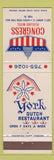 Matchbook Cover - Congress Olayland Motel York PA Dutch Restaurant