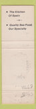 Matchbook Cover - Mesa De Espana Restaurant New York City