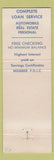 Matchbook Cover - Jefferson County Bank Trust Hillsboro MO