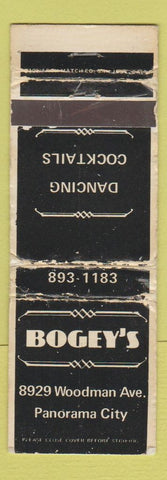 Matchbook Cover - Bogey's Panorama City CA WORN