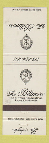 Matchbook Cover - Biltmore Hotel Los Angeles CA WEAR