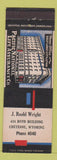 Matchbook Cover - Pacific National Insurance J Roehl Wright Cheyenne WY