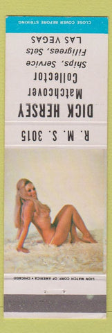 Matchbook Cover - RMS Dick Hershey Match Collector Las Vegas NV pinup