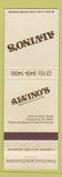 Matchbook Cover - Alvino's Restaurant Lounge Langhorne PA