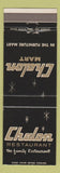 Matchbook Cover - Chalon Mart Restaurant Los Angeles