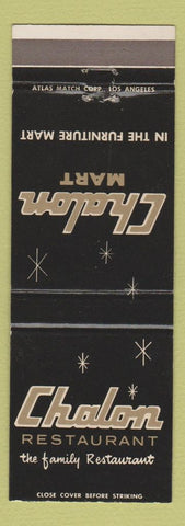 Matchbook Cover - Chalon Mart Restaurant Los Angeles