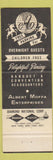 Matchbook Cover - Hotel Americus Allentown PA