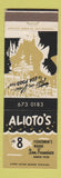 Matchbook Cover - Alioto's San Francisco CA