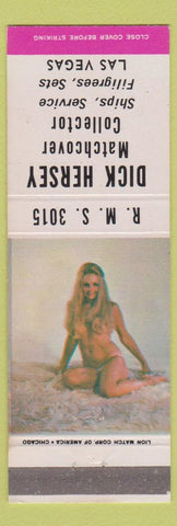 Matchbook Cover - RMS Dick Hershey Match Collector Las Vegas NV pinup