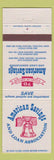 Matchbook Cover - American Savings and Loan Munster Hammond East Chicago IN