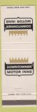 Matchbook Cover - Downtowner Motor Inns Kansas City MO