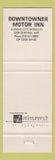 Matchbook Cover - Downtowner Motor Inns Kansas City MO