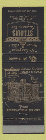 Matchbook Cover - Congress Inn St Louis MO