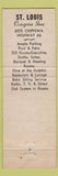 Matchbook Cover - Congress Inn St Louis MO