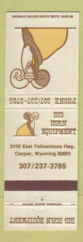 Matchbook Cover - Big Horn Equipment Casper WY