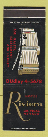 Matchbook Cover - Hotel Riviera Las Vegas NV Casino WEAR
